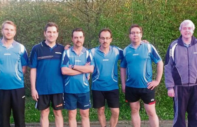 Meister der Tischtennis-Kreisklasse C Gruppe 3: Sascha Abel, Ingo Nagel, Oliver Zöhrer, Stefan Schick, Michael Bauer und Gunter Leucht (von links). Foto: privat