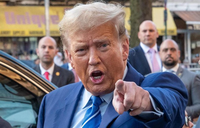 Donald Trump macht Kasse.<span class='image-autor'>Foto: AFP/Spencer Platt</span>