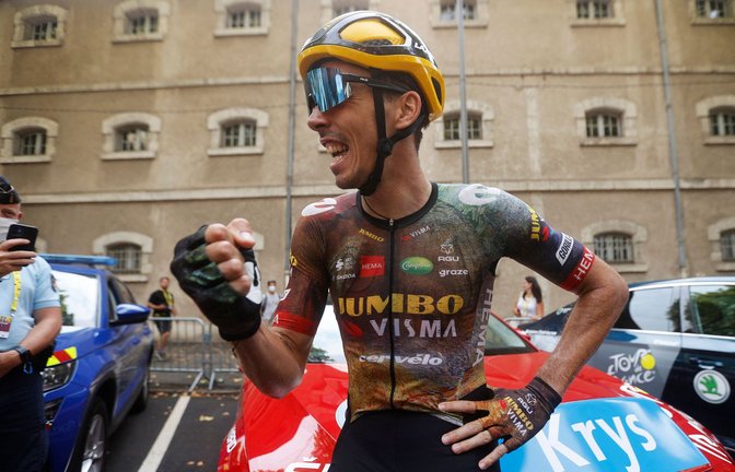 Christophe Laporte hat die 19. Etappe der Tour de France gewonnen.<span class='image-autor'>Foto: AFP/YOAN VALAT</span>