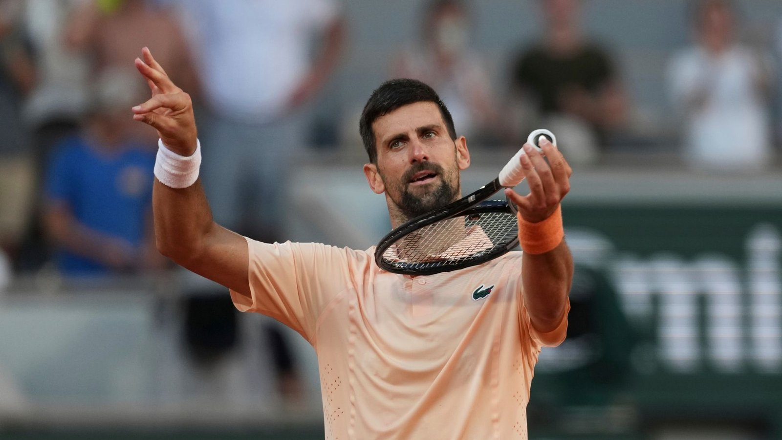 Hat in Paris sichtlich gute Laune: Novak Djokovic.Foto: Thibault Camus/AP/dpa Hat in Paris sichtlich gute Laune: Novak Djokovic.Foto: Thibault Camus/AP/dpa