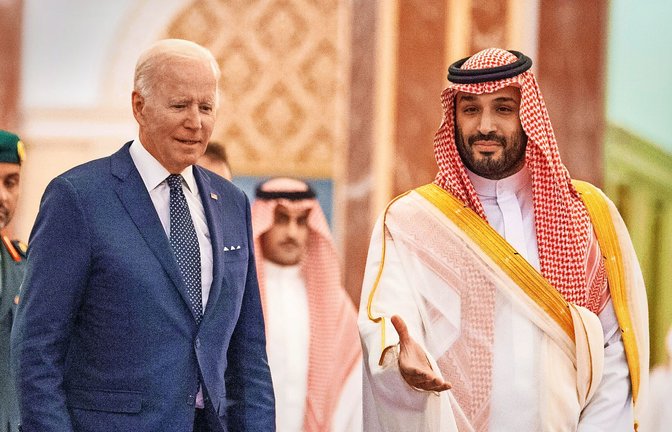 US-Präsident Joe Biden mit Kronprinz Mohammed bin Salman<span class='image-autor'>Foto: imago/Xinhua</span>