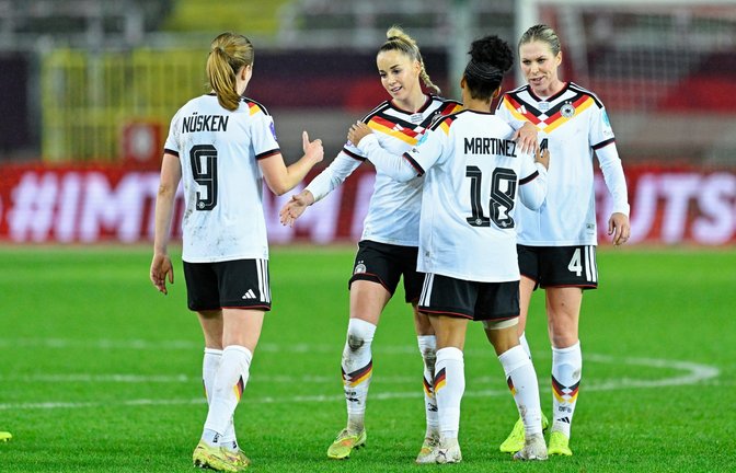 Die deutsche Nationalmannschaft der Frauen spielt in der WM-Qualifikation gegen Slowenien.<span class='image-autor'>Foto: picture alliance/dpa | Uwe Anspach</span>