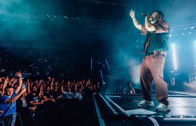 Rapper Marteria begeistert in der ausverkauften Porsche-Arena.<span class='image-autor'>Lichtgut/Christoph Schmidt</span>