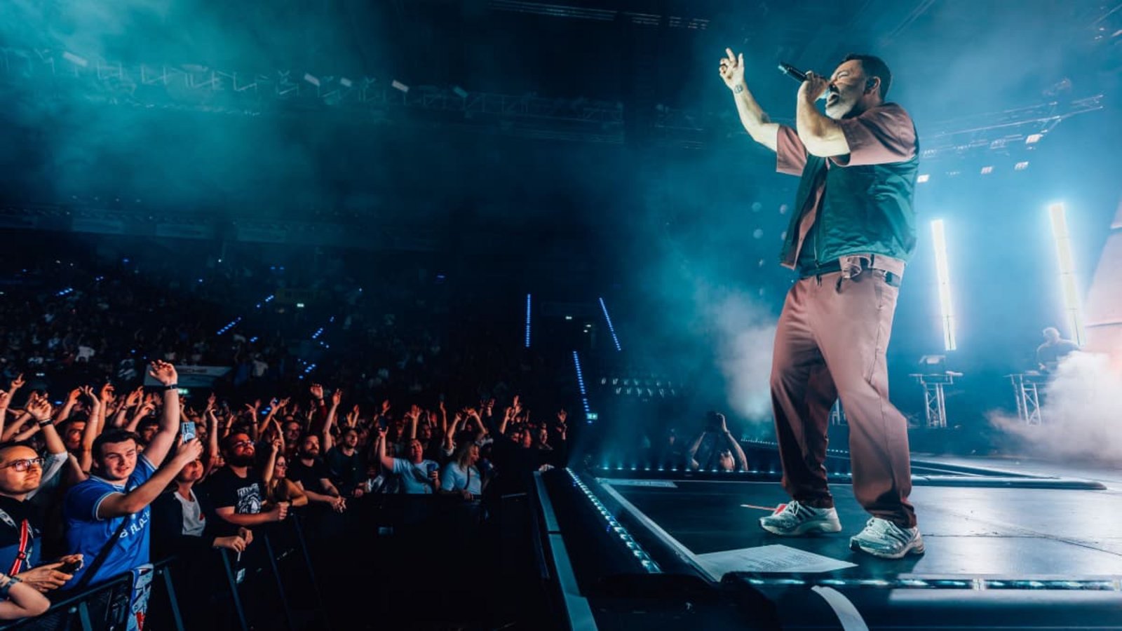 Rapper Marteria begeistert in der ausverkauften Porsche-Arena.Lichtgut/Christoph Schmidt