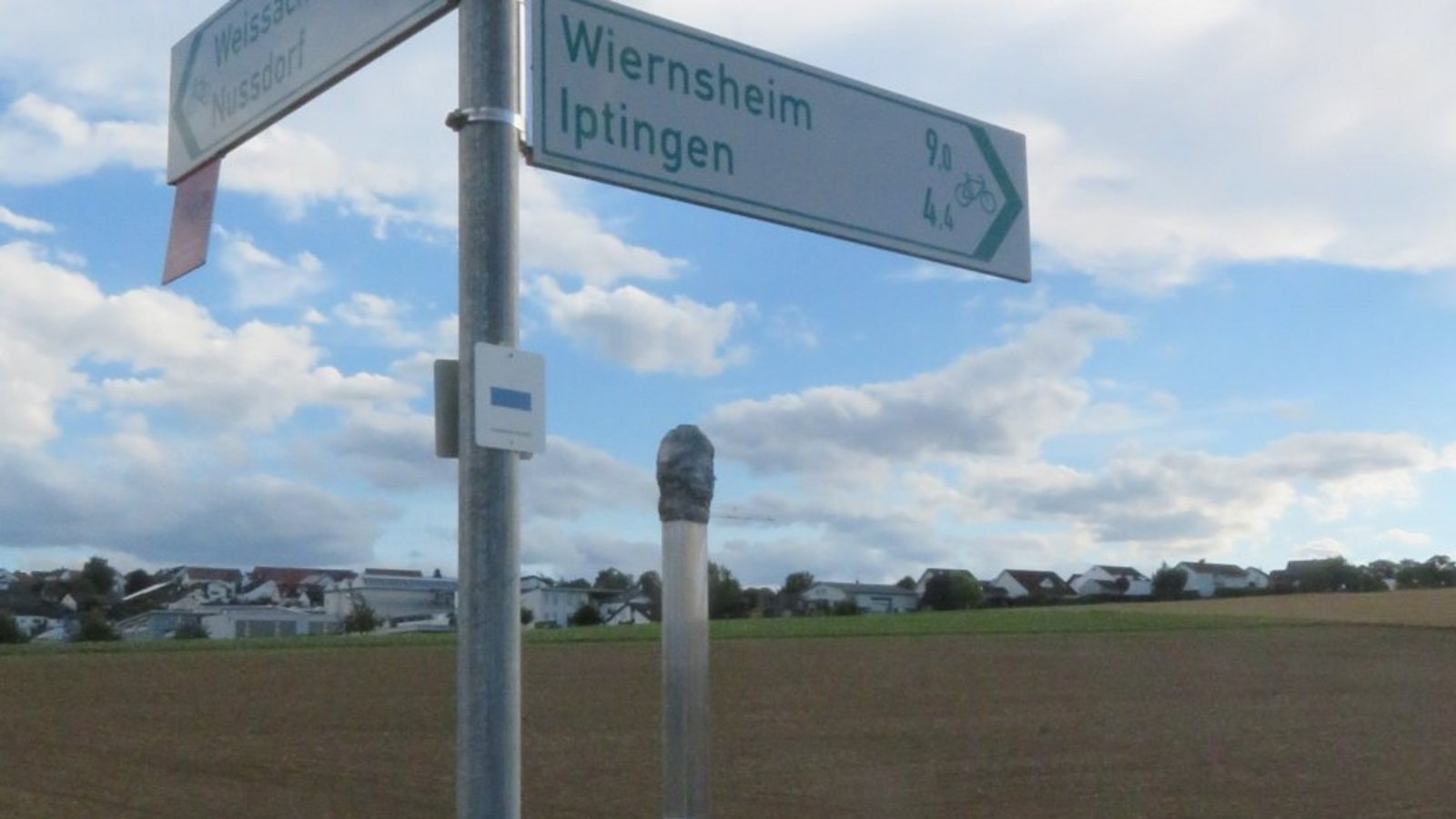 Am Skulpturen-Radweg bei Nussdorf.