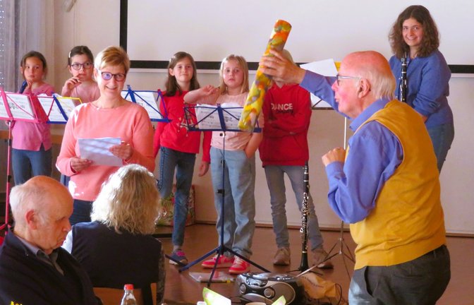 Flötenkinder des Orchestervereins umrahmen den Horrheimer Seniorennachmittag. <span class='image-autor'>Foto: Arning</span>