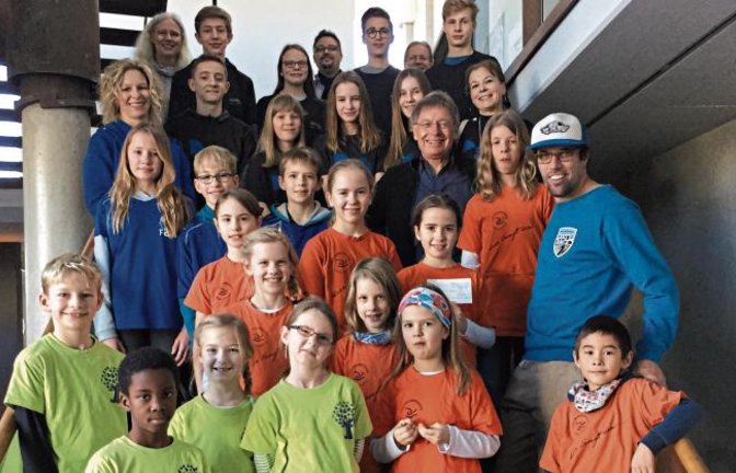 Auszeichnung der erfolgreichen Schulen im Kunstwerk in Nussdorf. Foto: p