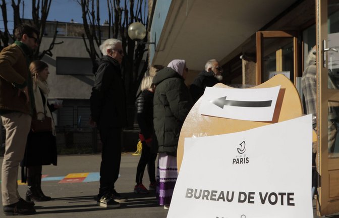 In Frankreich fand am Sonntag die zweite Runde der Kommunalwahl statt.<span class='image-autor'>Foto: IMAGO/Anadolu Agency/IMAGO/Mohamad Salaheldin Abdelg Alsayed</span>
