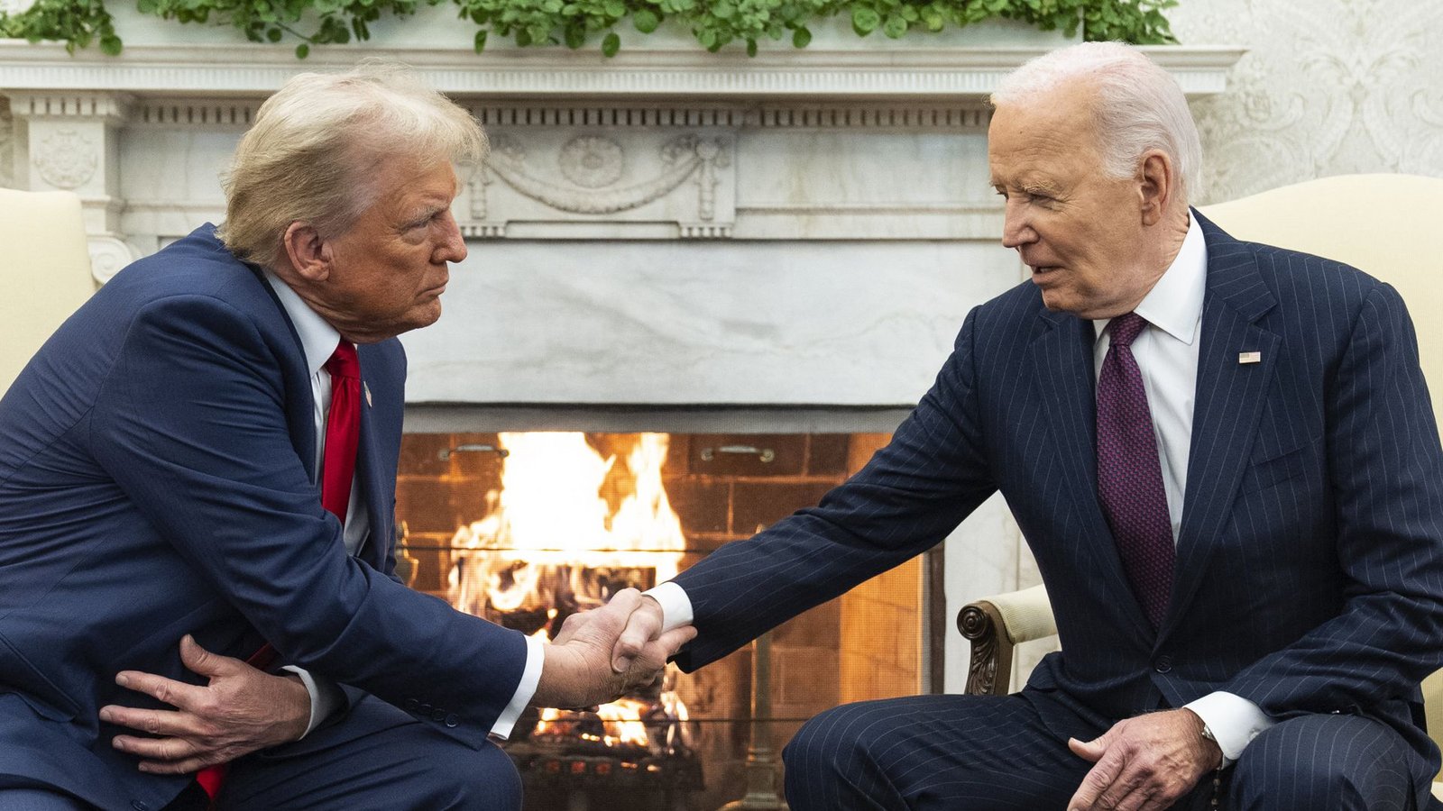 Der designierte Nachfolger Trump und US-Präsident Biden. (Archivbild)Foto: dpa/Evan Vucci Der designierte Nachfolger Trump und US-Präsident Biden. (Archivbild)Foto: dpa/Evan Vucci