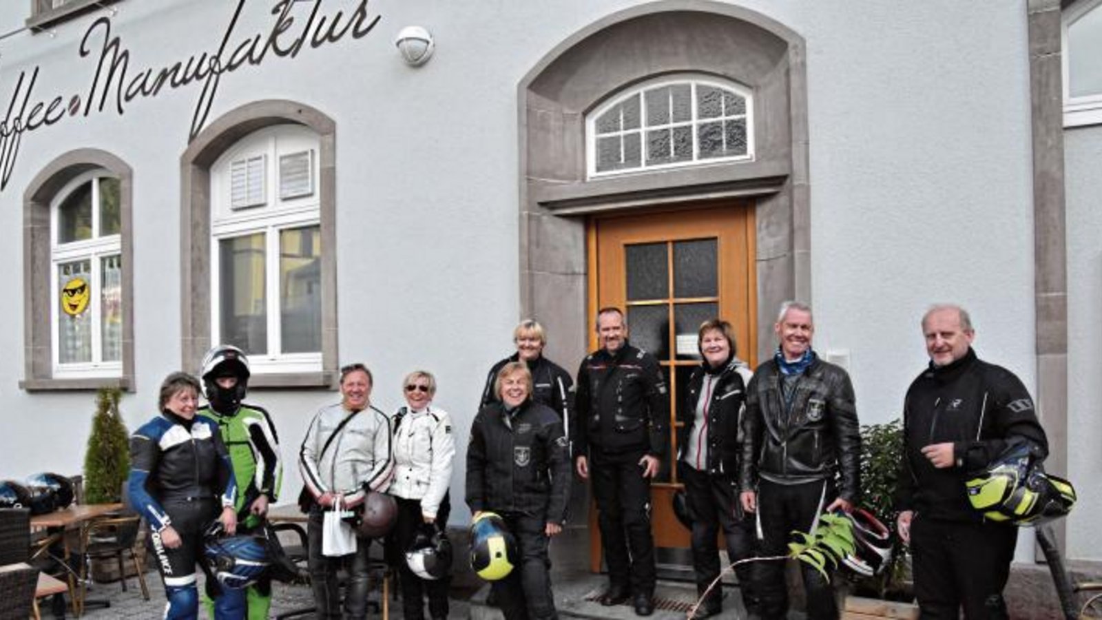 Die Kaffee Manufaktur in Bad Wildbad war das erste Ziel der Biker.  Foto: p