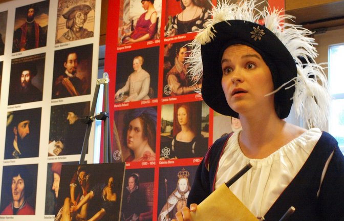 Jessica Leger als die italienische Adlige Caterina Sforza (1463 bis 1509).  <span class='image-autor'>Foto: Filitz</span>
