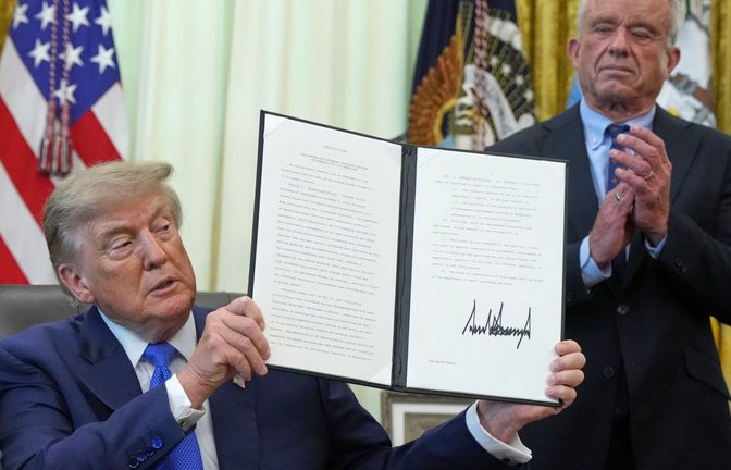 Trump räumte selbst ein, dass er sich auf unbelegte Behauptungen stütze.<span class='image-autor'>Jacquelyn Martin/AP/dpa</span>