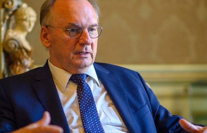 CDU-Ministerpräsident Reiner Haseloff war bei Anne Will zu Gast.<span class='image-autor'>Foto: dpa/Klaus-Dietmar Gabbert</span>