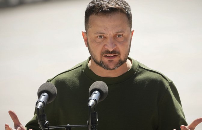 Wolodymyr Selenskyj hat den Leiter seiner Leibwache entlassen.<span class='image-autor'>Foto: dpa/Efrem Lukatsky</span>