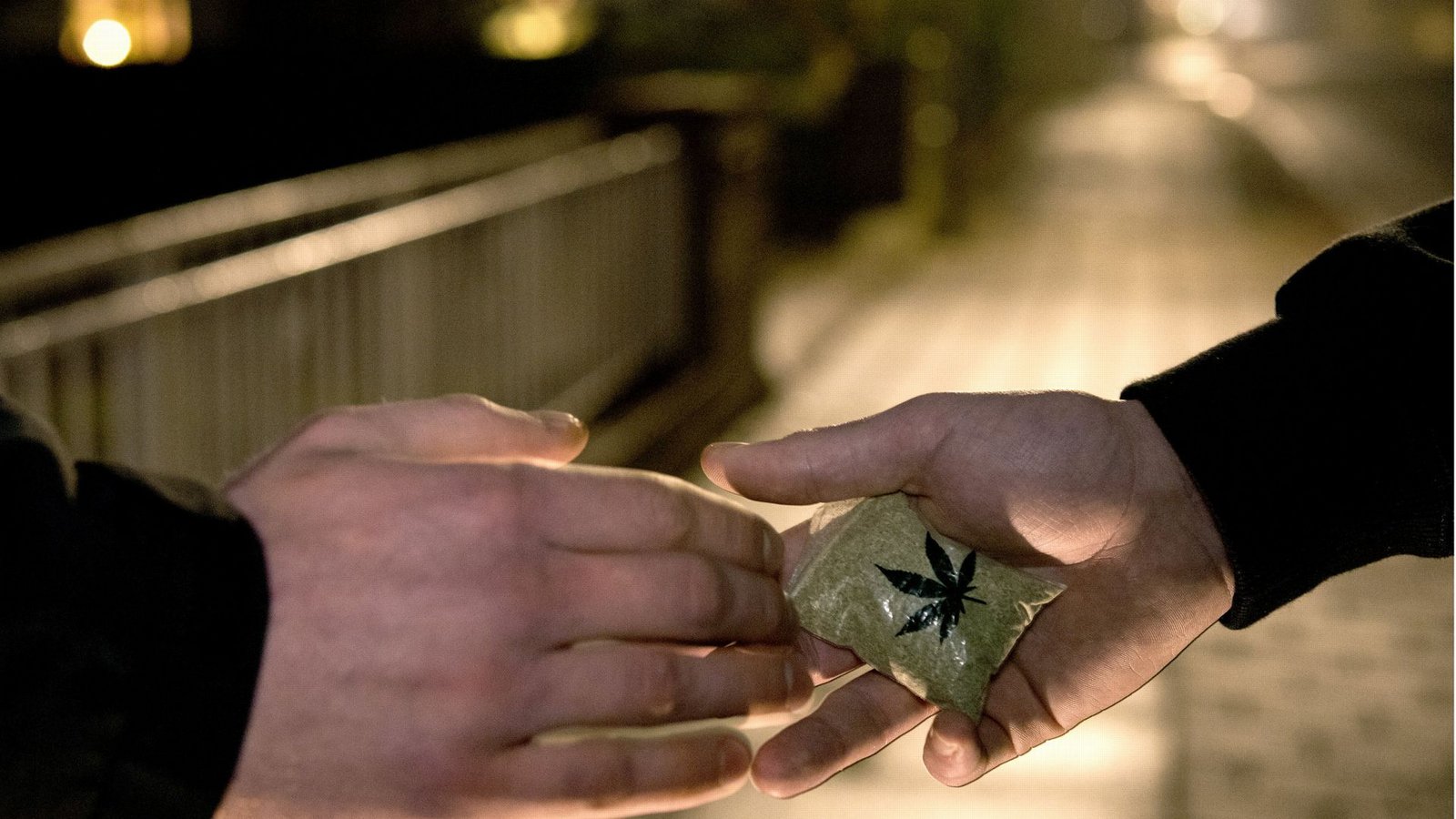 Der Mann übergab das Tütchen mit Marihuana an einen Schülerpraktikanten der Bundespolizei. (Symbolbild)Foto: dpa/Ingo Wagner