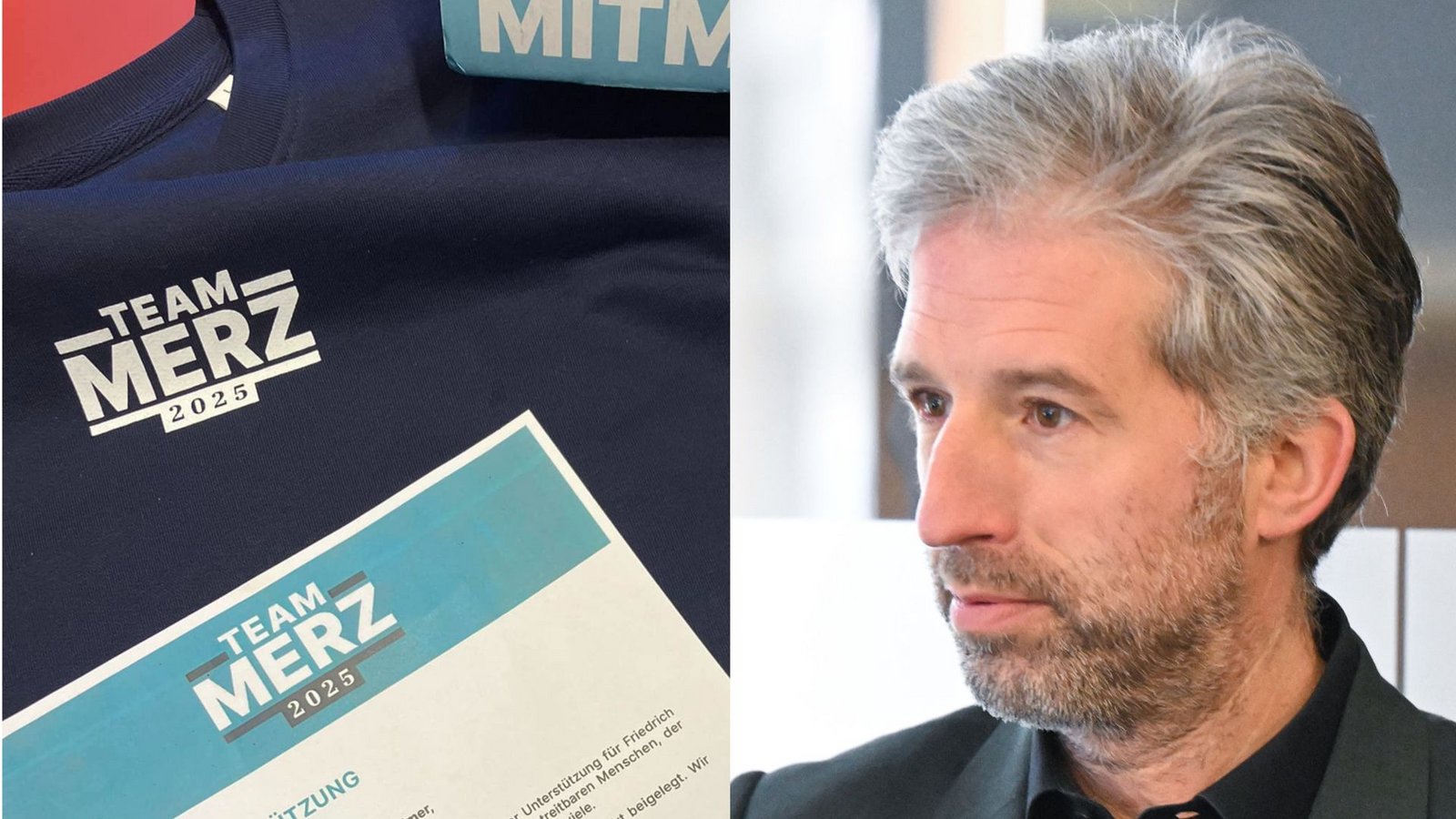 Friedrich Merz’ Wahlkampf-Team sendet Grüße ins Tübinger Rathaus, nachdem sich OB Boris Palmer für den CDU-Chef als Kanzler ausgesprochen hatte.Foto: Facebook-Seite Boris Palmer/, dpa/Bernd Weißbrod