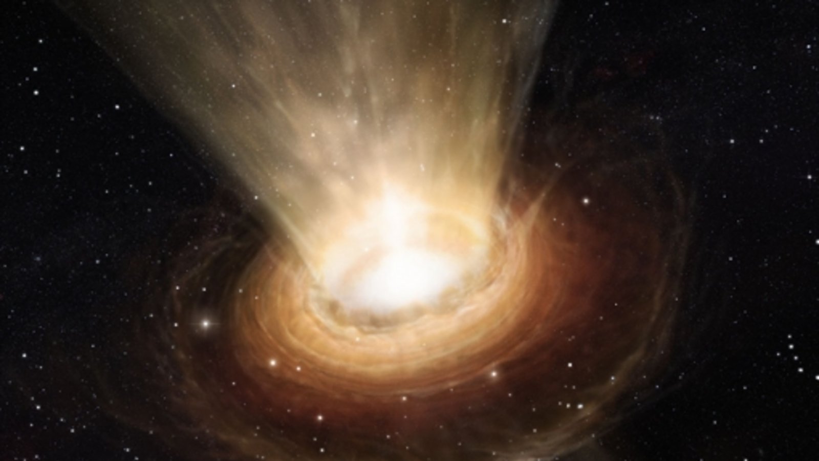 Die Illustration zeigt die Umgebung des supermassereichen Schwarzen Lochs im Herzen der aktiven Galaxie NGC 3783 im südlichen Sternbild Centaurus.Foto: dpa Die Illustration zeigt die Umgebung des supermassereichen Schwarzen Lochs im Herzen der aktiven Galaxie NGC 3783 im südlichen Sternbild Centaurus.Foto: dpa