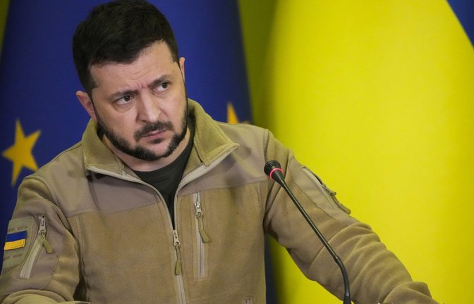 Wolodomyr Selenskyj ist seit Mai 2019 Präsident der Ukraine.<span class='image-autor'>Foto: dpa/Efrem Lukatsky</span>