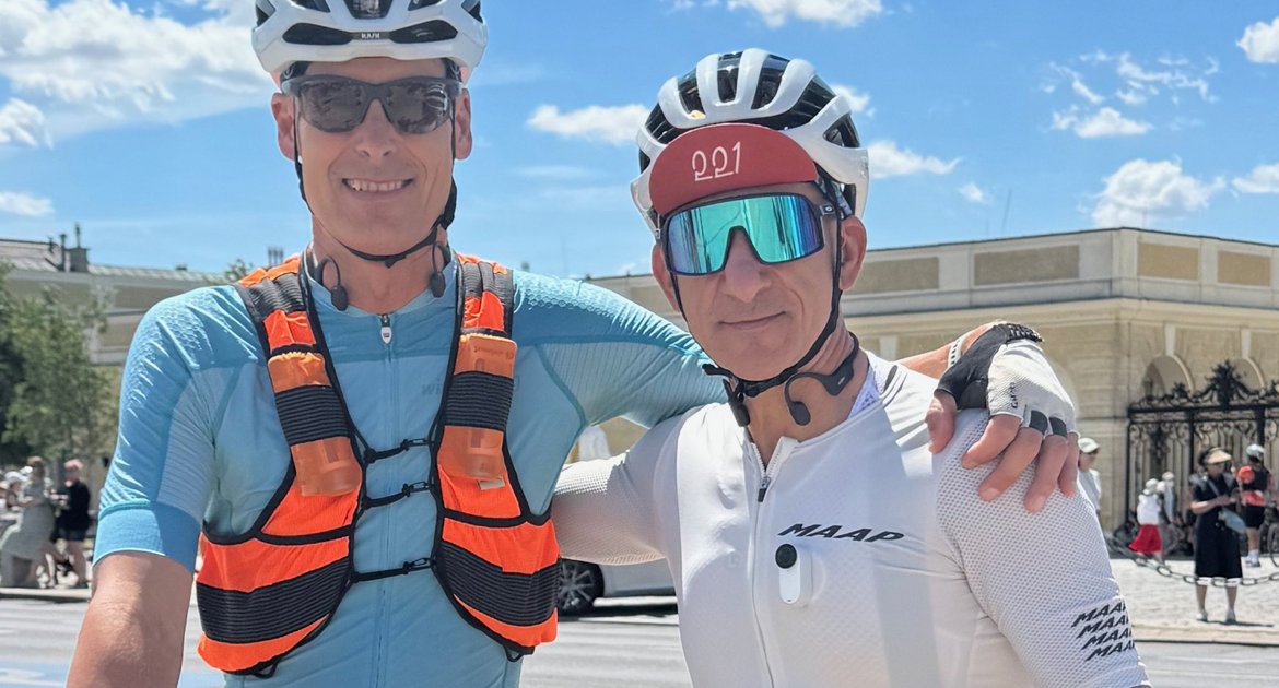 Wolf-Thorsten Witt (links), Radsport, Fahrrad, 3 Peaks, Foto: privat