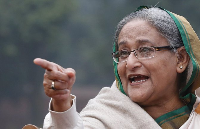 Premier Sheikh Hasina hat ihr Land verlassen.<span class='image-autor'>Foto: dpa/Rajesh Kumar Singh</span>