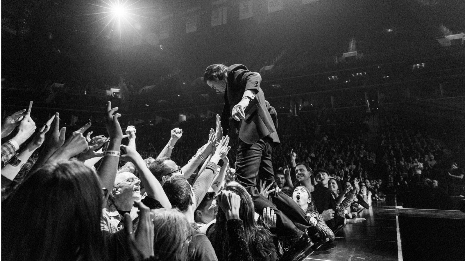 Nick Cave tritt am 6. Juli 2026 mit seiner Band The  Bad Seeds auf dem Schlossplatz in Stuttgart aufFoto: FKP Scorpio/Megan Cullen