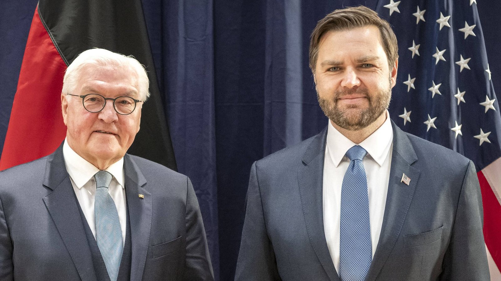 Freundschaftstreffen? – US-Vizepräsident J. D. Vance (rechts) bei Bundespräsident Frank-Walter Steinmeier auf der Münchener Sicherheitskonferenz.Foto: Imago/dts Nachrichtenagentur//Bergmann, Guido Freundschaftstreffen? – US-Vizepräsident J. D. Vance (rechts) bei Bundespräsident Frank-Walter Steinmeier auf der Münchener Sicherheitskonferenz.Foto: Imago/dts Nachrichtenagentur//Bergmann, Guido
