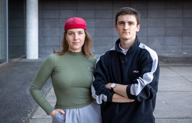 Die neuen Landessprecher Theresa Fidušek und Jaron Immer wollen eigene Schwerpunkte im Landtagswahlkampf setzen.<span class='image-autor'>Foto: Lichtgut</span>