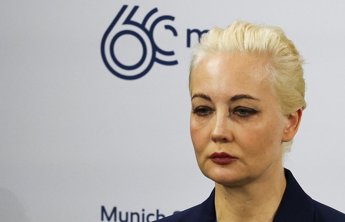 Julia Nawalnaja bei der Sicherheitskonferenz in München<span class='image-autor'>Foto: dpa/Kai Pfaffenbach</span>