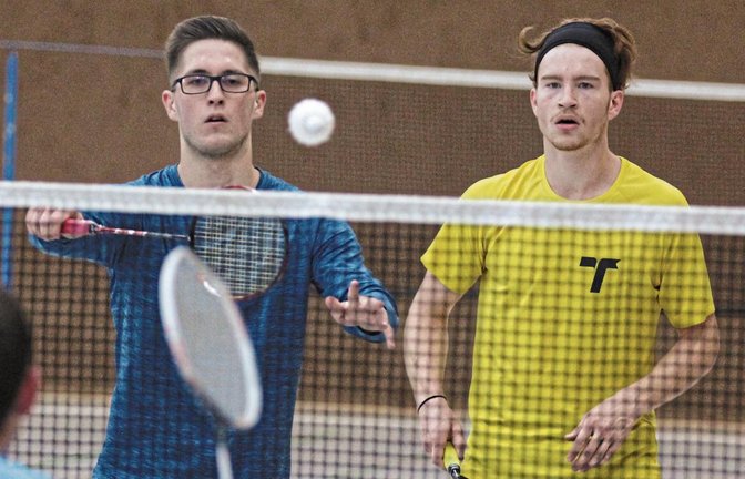 Wie oftmals in der Landesliga treten (von links) Adrian Butschko und Marcel Kadura als Doppel beim Strombergturnier an.  Foto: Nachreiner