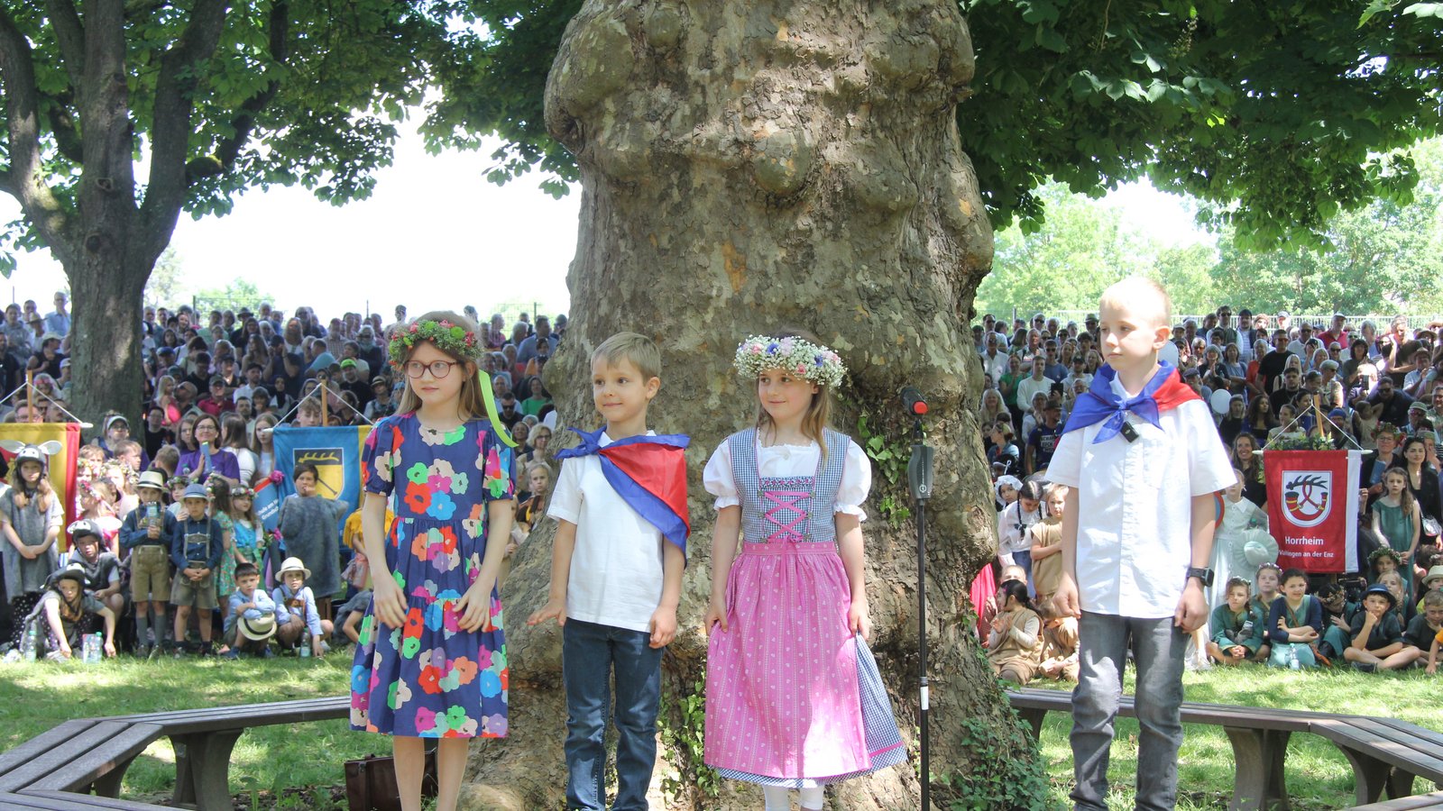 Die Rondellfeier ist einer Höhepunkt des Maientags. Foto: Banholzer