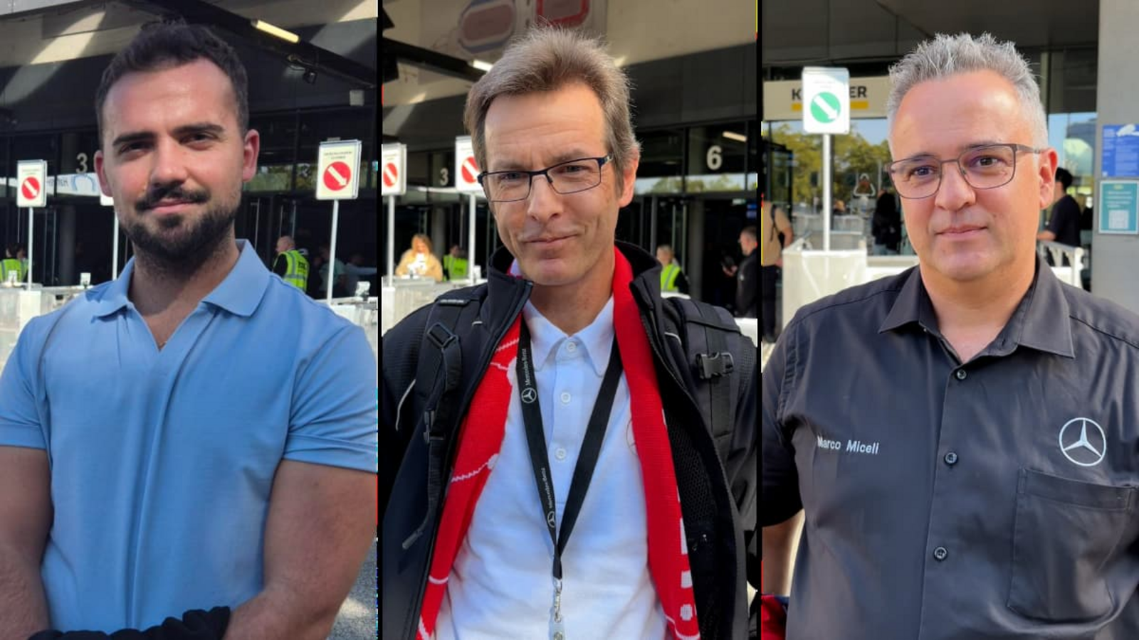 Rafael Mpouras, Dietmar Beck, Marco Miceli (von links) und nach Betriebsratsangaben mehr als 5000 weitere Beschäftigte nahmen an der Betriebsversammlung in der Hanns-Martin-Schleyer-Halle teil.red/Julia Paasch, red/Rouven Spindler Rafael Mpouras, Dietmar Beck, Marco Miceli (von links) und nach Betriebsratsangaben mehr als 5000 weitere Beschäftigte nahmen an der Betriebsversammlung in der Hanns-Martin-Schleyer-Halle teil.red/Julia Paasch, red/Rouven Spindler