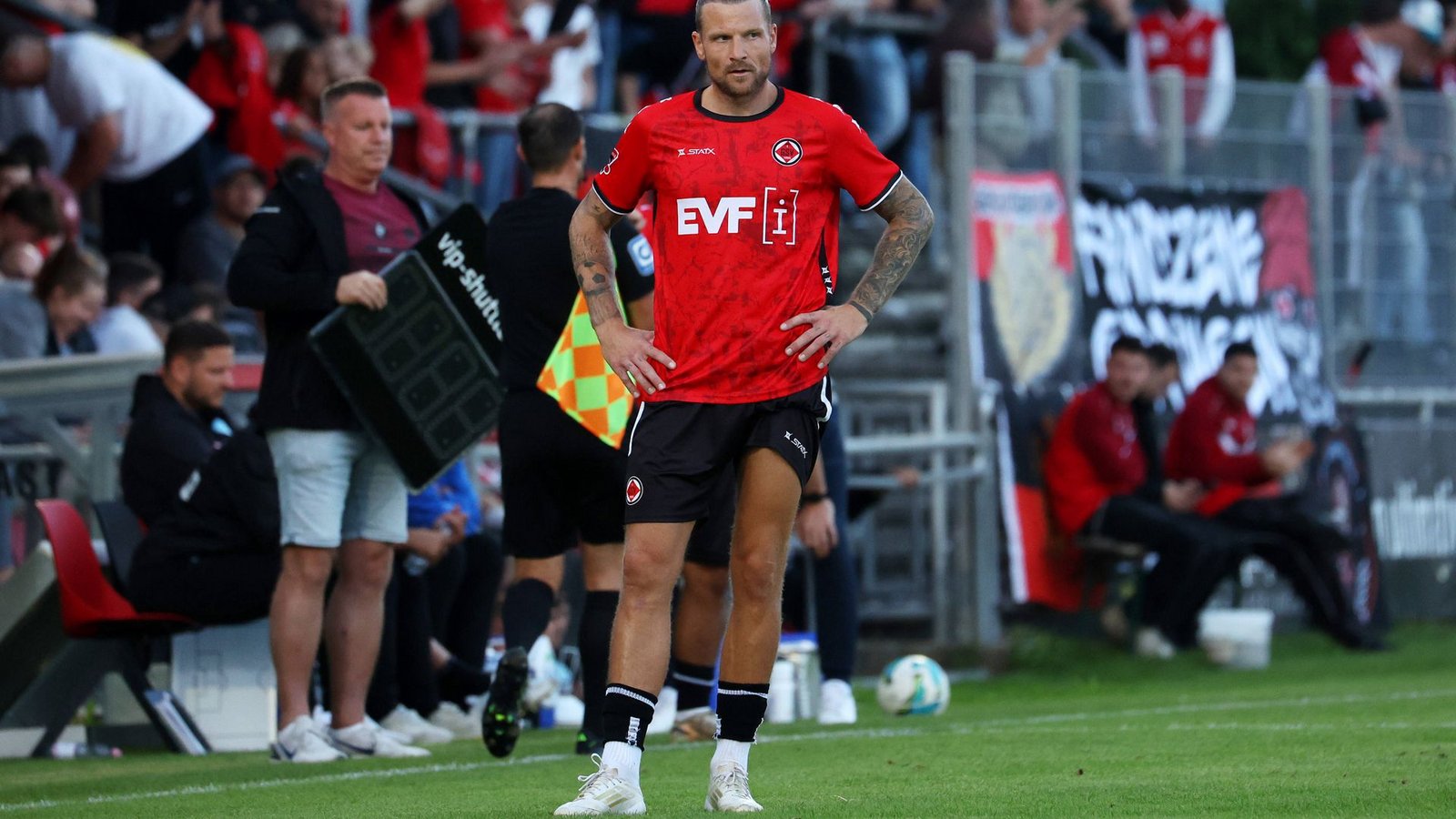 Auch Ex-Kickers-Kapitän Kevin Dicklhuber konnte den Absturz des 1. Göppinger SV nicht verhindern.Foto: Pressefoto Baumann