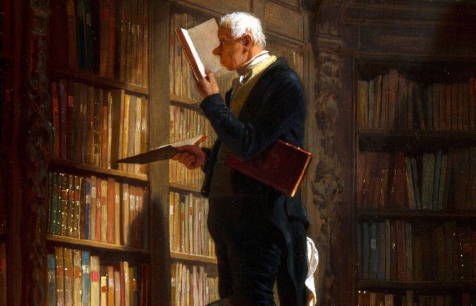 Der Welt entrückt:   Carl Spitzwegs „Bücherwurm“, 
entstanden um  1850<span class='image-autor'>Foto: Wikipedia/gemeinfrei</span>