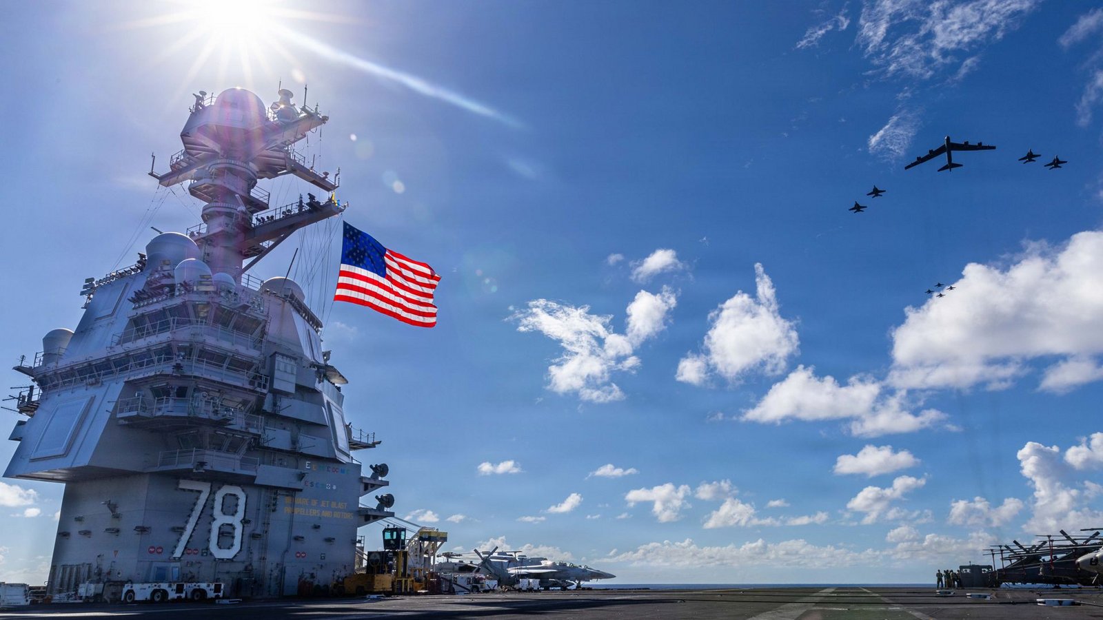 Der US-Flugzeugträger Gerald Ford. Kann die Bundeswehr ihn unterstützen?Foto: Seaman Paige Brown/U.S. Pentagon Der US-Flugzeugträger Gerald Ford. Kann die Bundeswehr ihn unterstützen?Foto: Seaman Paige Brown/U.S. Pentagon