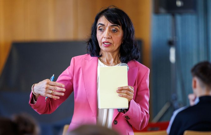 Wahlkämpferin und zugleich neutral? Landtagspräsidentin Aras, Grüne<span class='image-autor'>Foto: Stefanie Schlecht</span>