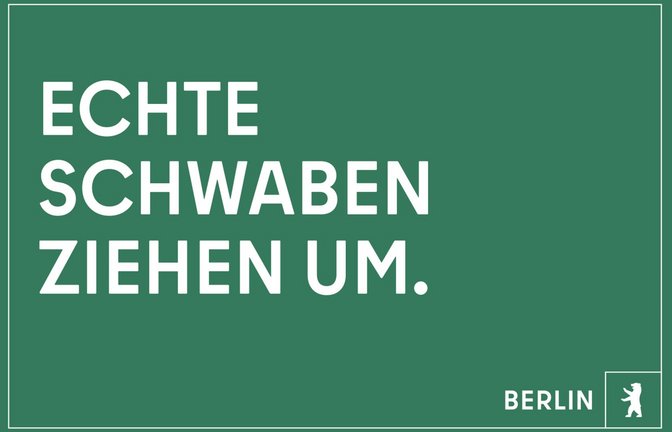 Für den Einsatz im Südwesten entworfenes Plakat.<span class='image-autor'>Foto: Senatsverwaltung Berlin</span>