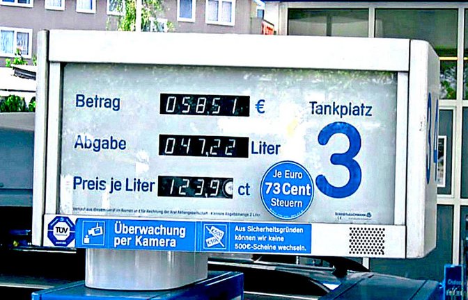 Wie hoch ist die  in der Tankrechnung  enthaltene Steuer?  An der Aufgabe scheitert  bundesweit jeder dritte Neuntklässler.<span class='image-autor'>Foto: IQB</span>