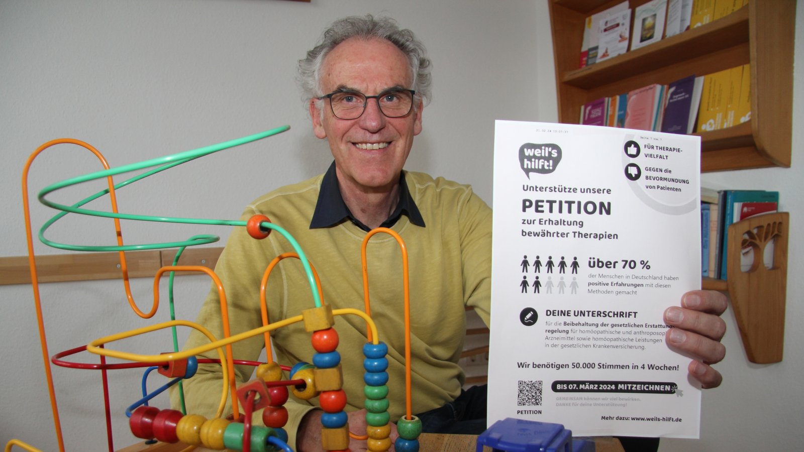 Der Vaihinger Kinderarzt Andreas U. Zinser unterstützt die Petition für den Erhalt der „Therapievielfalt“.  Foto: Banholzer