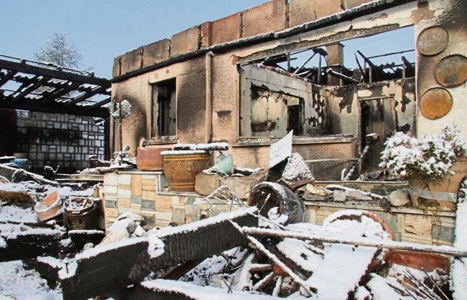 Das eingeschossige Wohnhaus ist nicht mehr bewohnbar und muss wohl abgerissen werden.  Fotos: Banholzer