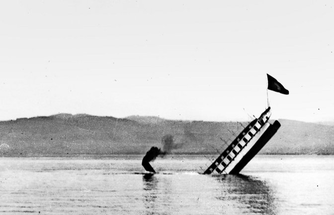 1933 wurde die „Säntis“ versenkt. Jetzt soll sie geborgen werden. Der erste Versuch schlug fehl.<span class='image-autor'>Foto: Verein</span>
