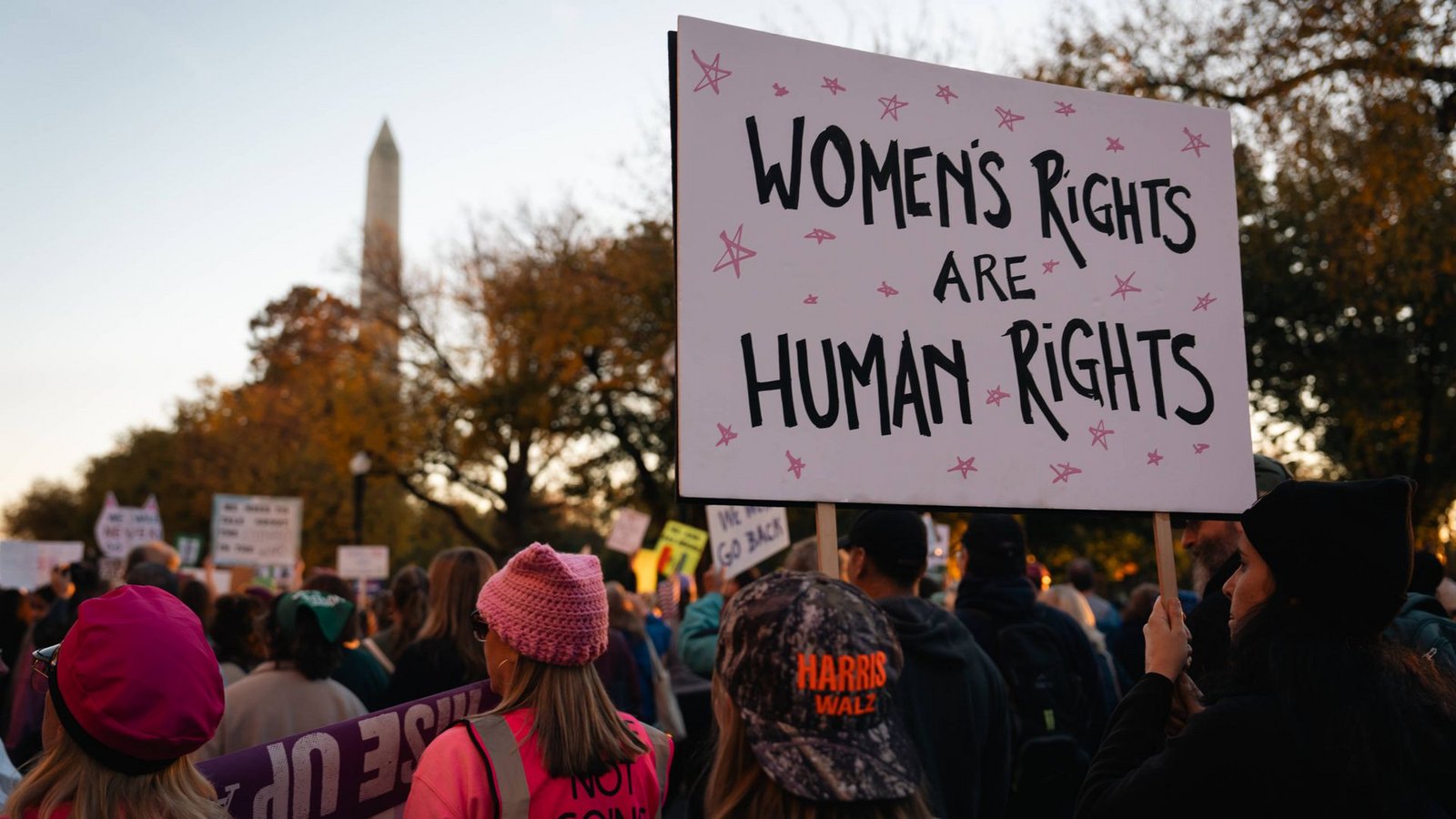Der Womens March für Abtreibungsrechte im November 2024 in Washington.Foto: IMAGO/SOPA Images//Candice Tang