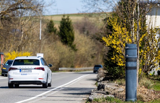 Falsches Blitzgerät in Blumberg-Kommingen.<span class='image-autor'>Foto: dpa/Philipp von Ditfurth</span>