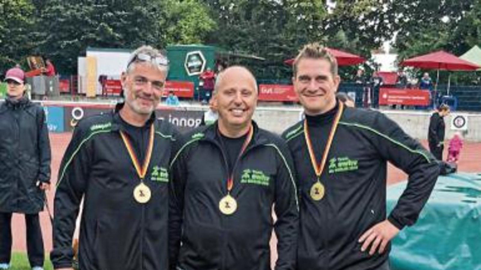 Erfolgreich bei der deutschen Meisterschaft: (von links) Michael Hilß, Bernhard Träger und Alex Wehrle Foto: privat