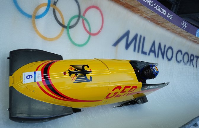 Lisa Buckwitz auf der Olympia-Bahn in Cortina d’Ampezzo.<span class='image-autor'>Foto: Michael Kappeler/dpa</span>