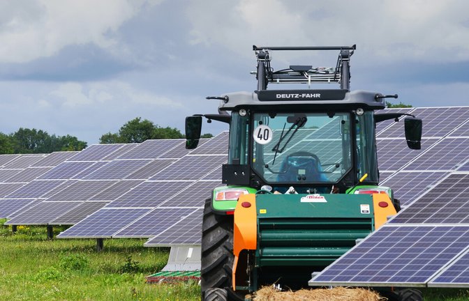 Solarenergie gegen Landwirtschaft – ein ewiger Streit.<span class='image-autor'>Foto: dpa/Marcus Brandt</span>