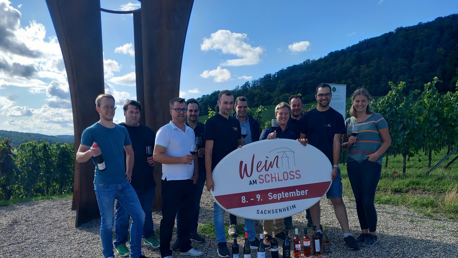 In den Hohenhaslacher Weinbergen wollen die Sachsenheimer Wengerter ein Wein-Wander-Event etablieren. Foto: Glemser In den Hohenhaslacher Weinbergen wollen die Sachsenheimer Wengerter ein Wein-Wander-Event etablieren. Foto: Glemser