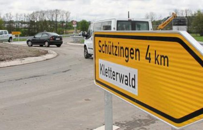 Mit der Fertigstellung des Kreisels sind die Bauarbeiten weitgehend beendet.  Foto: Banholzer