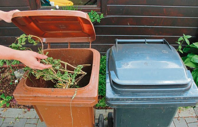 Die Leerung der braunen Biomülltonne wird im Kreis Ludwigsburg 2015 erneut billiger, die der grauen Restmülltonne etwas teurer. Foto: VKZ-Archiv