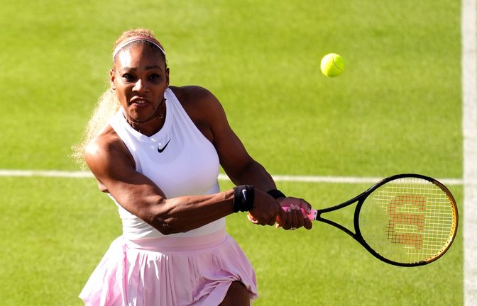 Serena Williams setzt mit einem Sieg im Doppel gleich ein Achtungszeichen.<span class='image-autor'>Foto: Adam Davy/PA Wire/dpa</span>