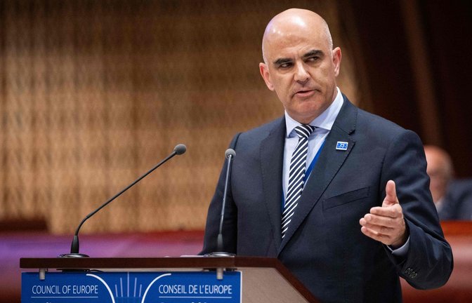 Alain Berset, Generalsekretär des Europarates, warnt davor,  die Unabhängigkeit des Gerichtshofs für Menschenrechte in Zweifel zu ziehen.<span class='image-autor'>Foto: SEBASTIEN BOZON/AFP</span>